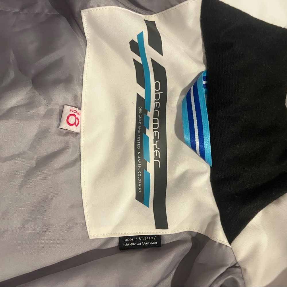 Obermeyer White and Blue Ski Jacket - Picture 7 of 16
